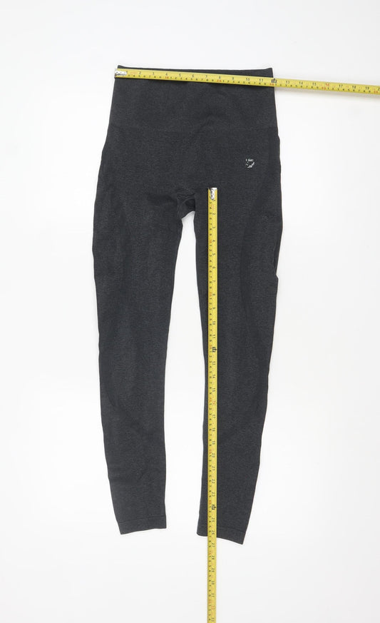 Womens UK Size S BLU Slim Fit Leggings Black Leggings