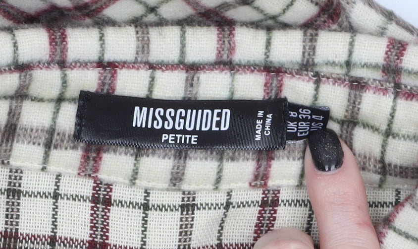 Womens UK Size 8 Missguided Beige Shacket