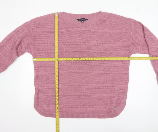Womens UK Size 18 Crew Clothing Company Pink Pullover Jumper