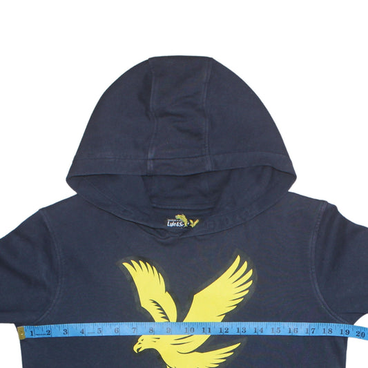 Boys UK Size 12-13 Years Lyle & Scott Blue Pullover Hoodie
