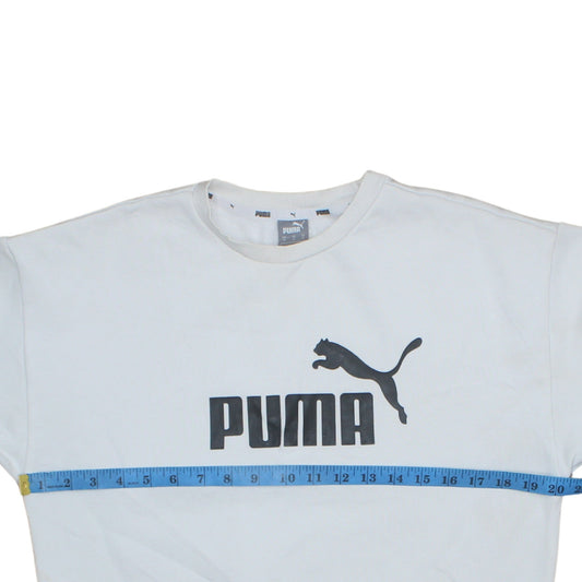 Mens UK Size M PUMA White Pullover Sweatshirt