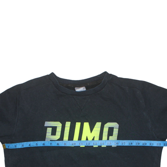 Mens UK Size S PUMA Black Pullover Sweatshirt