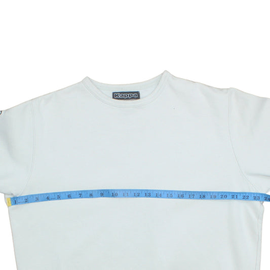 Mens UK Size L Kappa White Pullover Sweatshirt