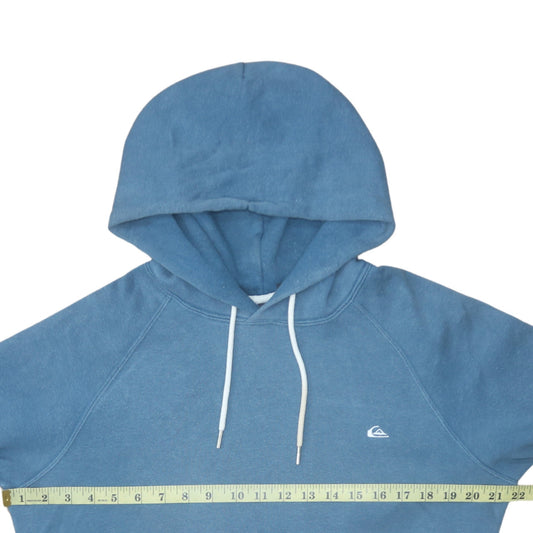 Mens UK Size S Quiksilver Blue Pullover Hoodie