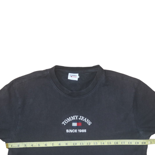 Mens UK Size L Tommy Jeans Black T-Shirt