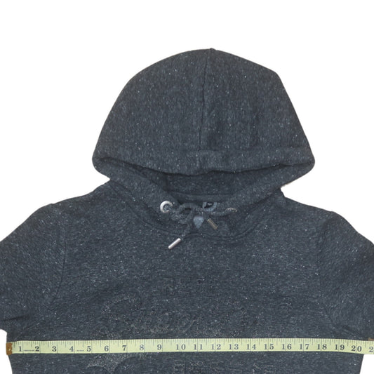 Womens UK Size 14 Superdry Black Pullover Hoodie