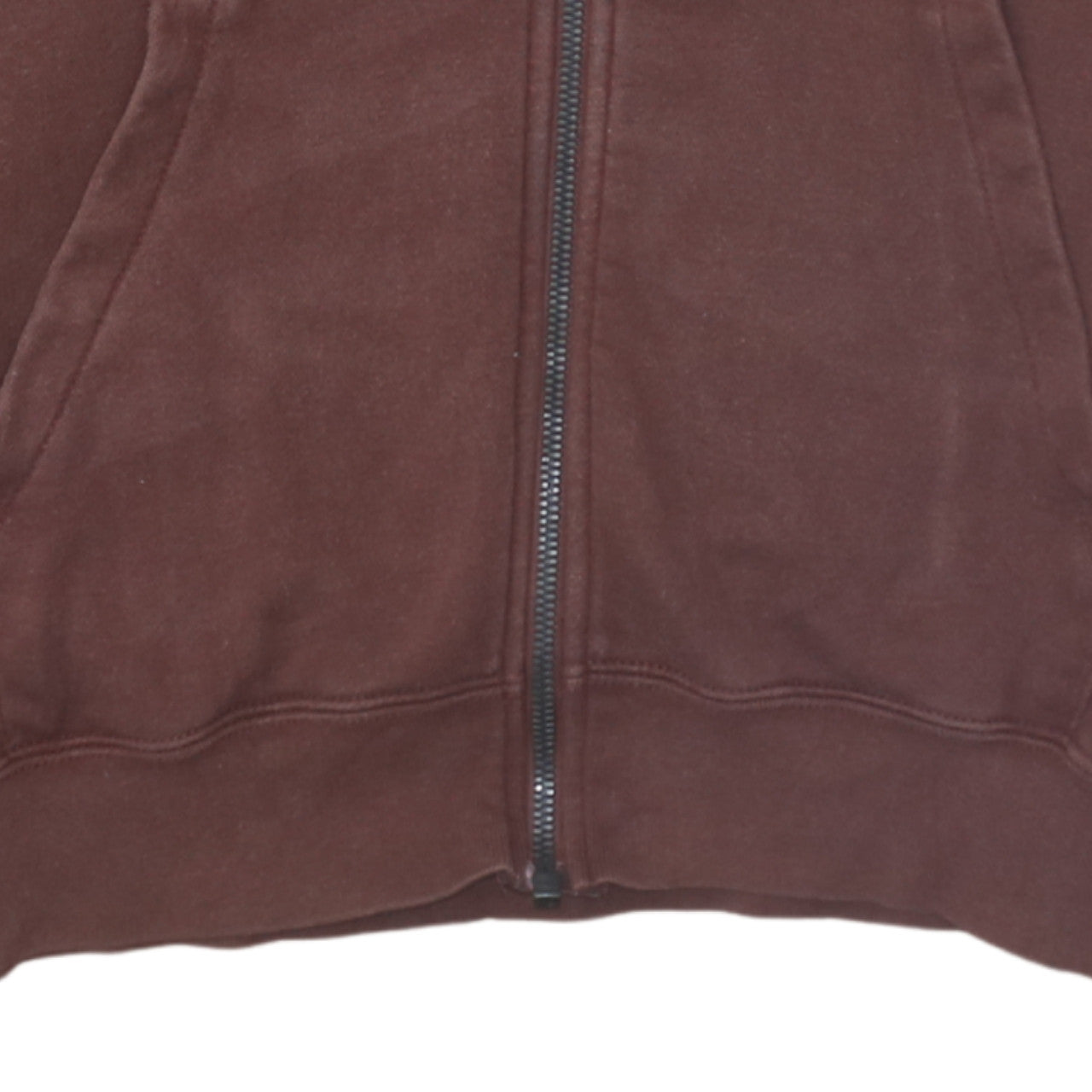 Mens UK Size S Nike Brown Full Zip Hoodie