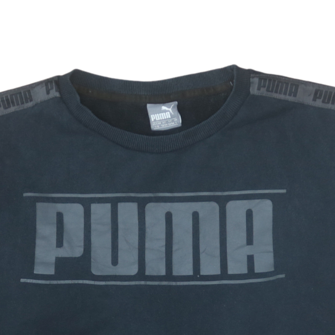 Mens UK Size L PUMA Black Pullover Sweatshirt