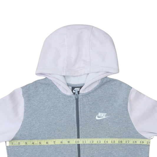 Girls UK Size 14 Years Nike Grey Full Zip Hoodie