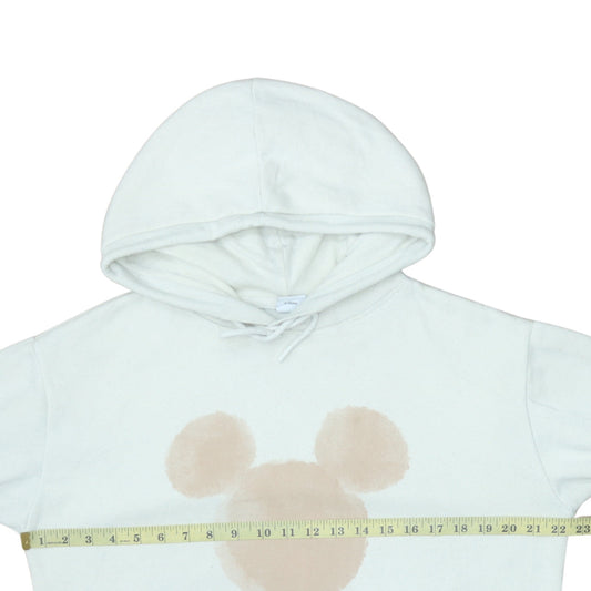 Womens UK Size 10/12 Primark White Pullover Hoodie