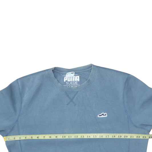 Mens UK Size L PUMA Blue Pullover Sweatshirt
