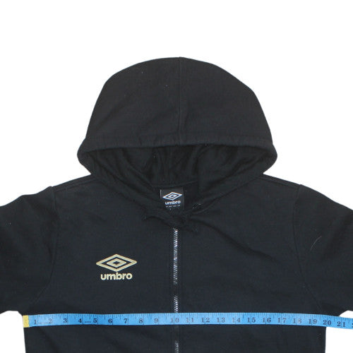 Mens UK Size L Umbro Black Full Zip Hoodie