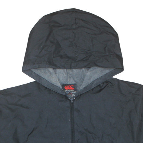 Mens UK Size M Canterbury Black Windbreaker Coat