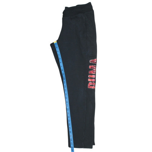 Womens UK Size 12 PUMA Regular Fit Jogger Black Trousers