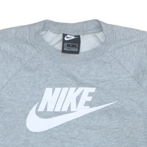 Womens UK Size S Nike Grey Pullover Sweatshirt