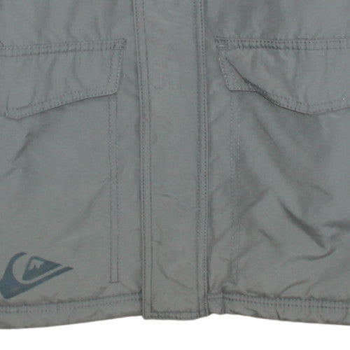 Womens UK Size 14 Quiksilver Grey Military Jacket