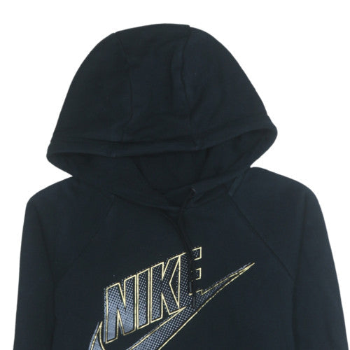Womens UK Size XS Nike Black Pullover Hoodie