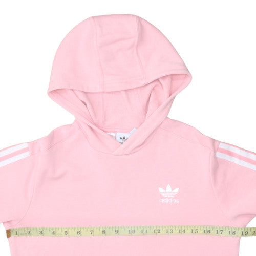 Girls UK Size 12-13 Years adidas Pink Pullover Hoodie