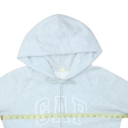 Womens UK Size L Gap Grey Full Zip Hoodie