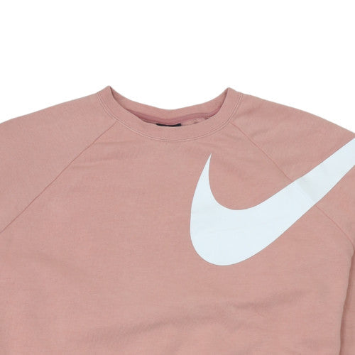 Womens UK Size S Nike Pink Pullover Sweatshirt