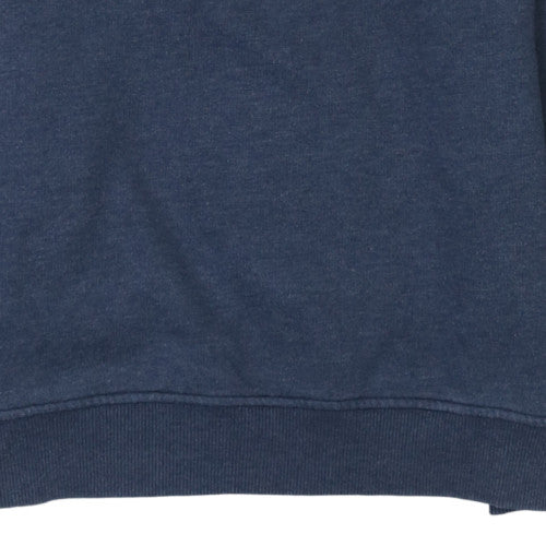 Mens UK Size L Tommy Jeans Blue Pullover Sweatshirt