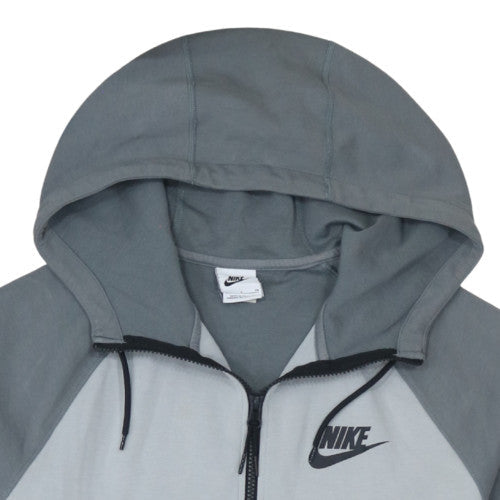 Mens UK Size S Nike Grey Full Zip Hoodie