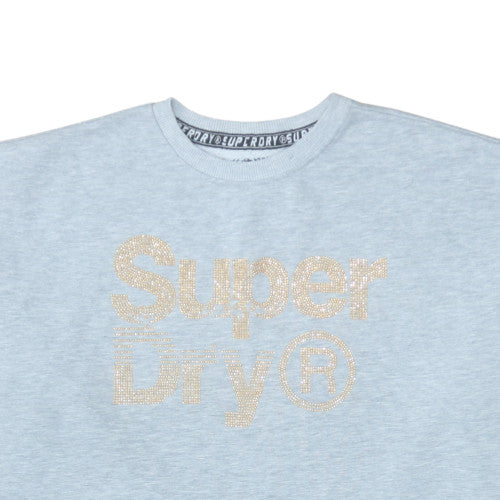 Womens UK Size XL Superdry Blue Pullover Sweatshirt