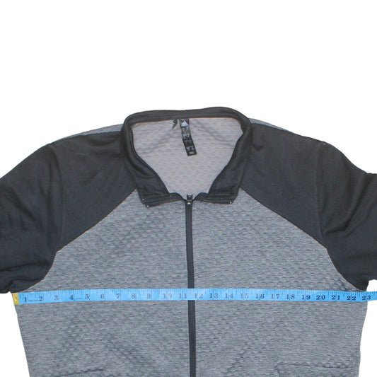 Mens UK Size L adidas Grey Full Zip Sweatshirt