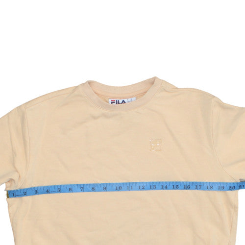 Womens UK Size XS FILA Beige Pullover Sweatshirt
