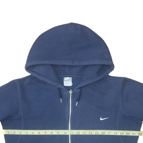 Mens UK Size S Nike Blue Full Zip Hoodie