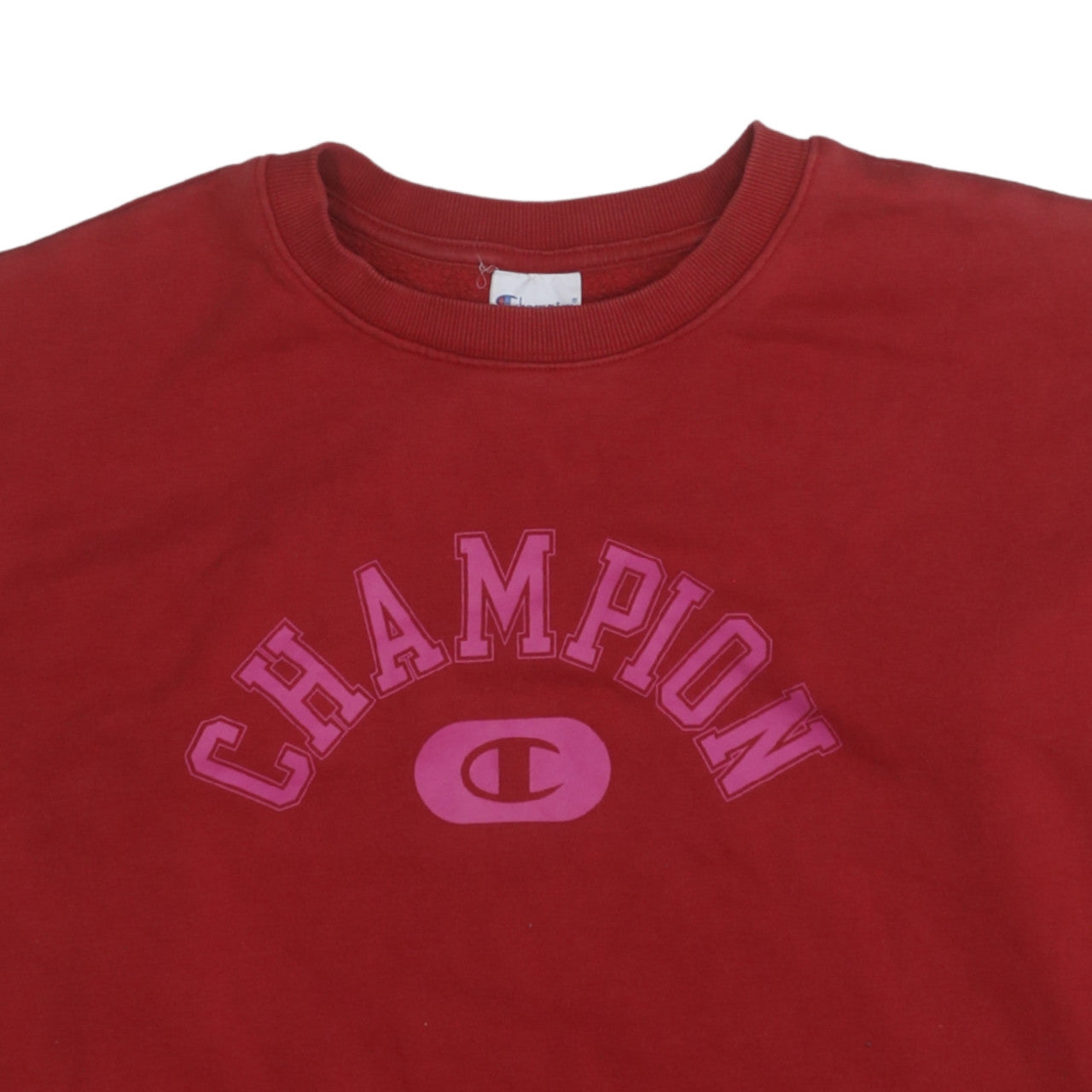 Womens UK Size L Champion Red Pullover Sweatshirt