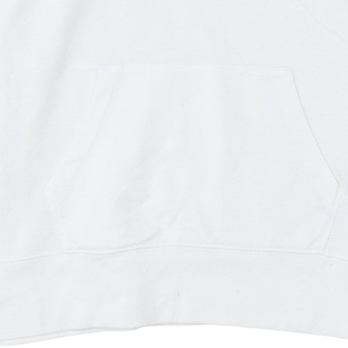 Mens UK Size M Levi's White Pullover Hoodie