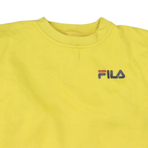 Mens UK Size S FILA Yellow Pullover Sweatshirt