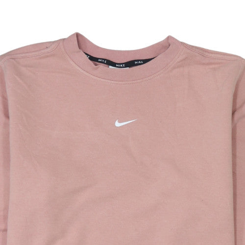 Womens UK Size S Nike Pink Pullover Sweatshirt