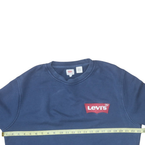 Mens UK Size M Levi's Blue Pullover Sweatshirt