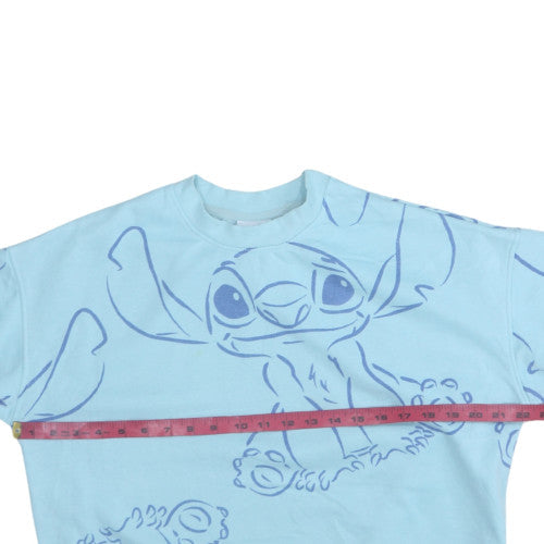 Womens UK Size S Disney Blue Pullover Sweatshirt