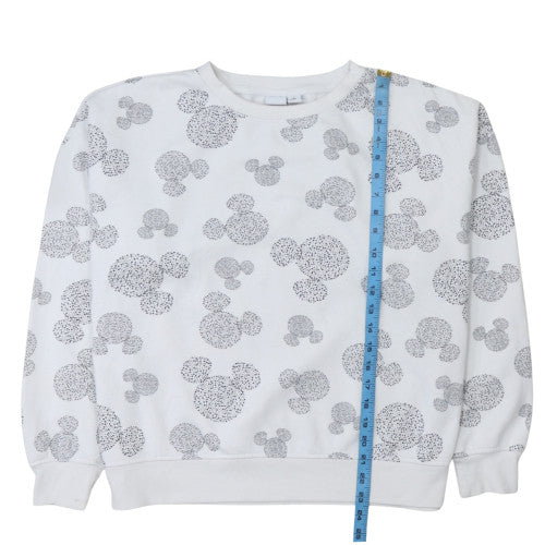 Womens UK Size L Primark Cares White Pullover Sweatshirt