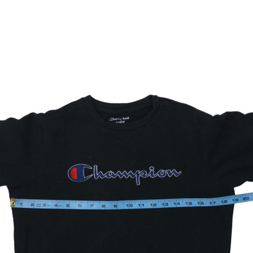 Mens UK Size L Champion Black Pullover Sweatshirt