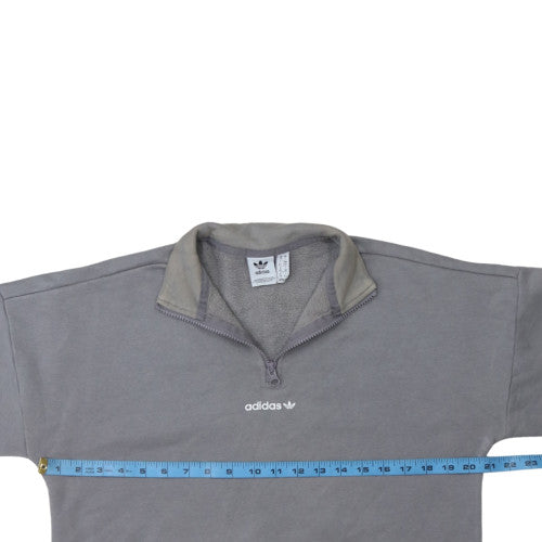 Womens UK Size 10 adidas Grey Pullover Sweatshirt