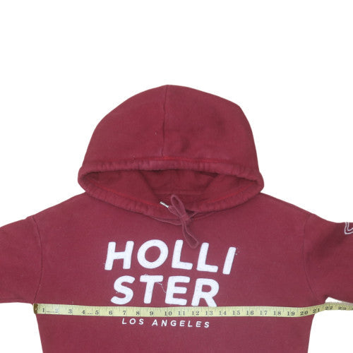 Mens UK Size S Hollister Red Pullover Hoodie