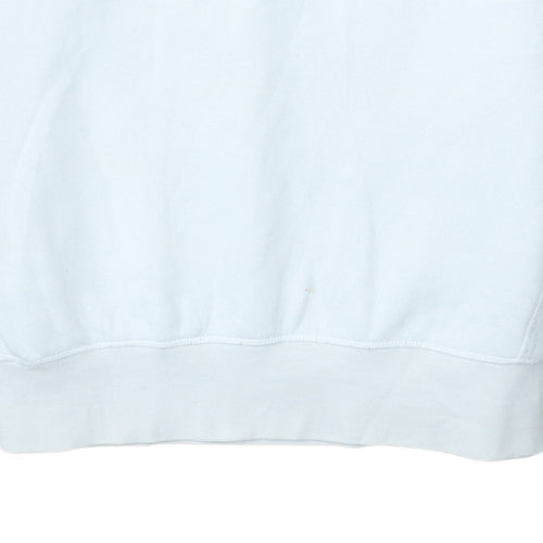 Mens UK Size M Zara White Henley Sweatshirt