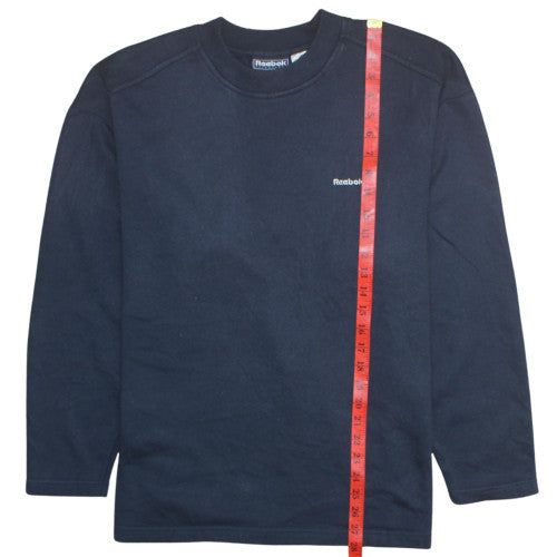 Womens UK Size 14 Reebok Blue Pullover Sweatshirt