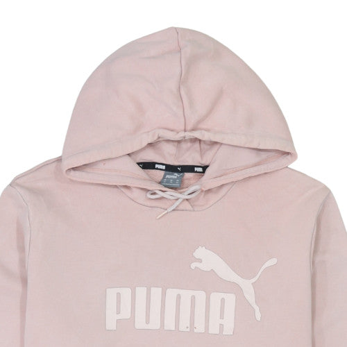Womens UK Size XL PUMA Pink Pullover Hoodie