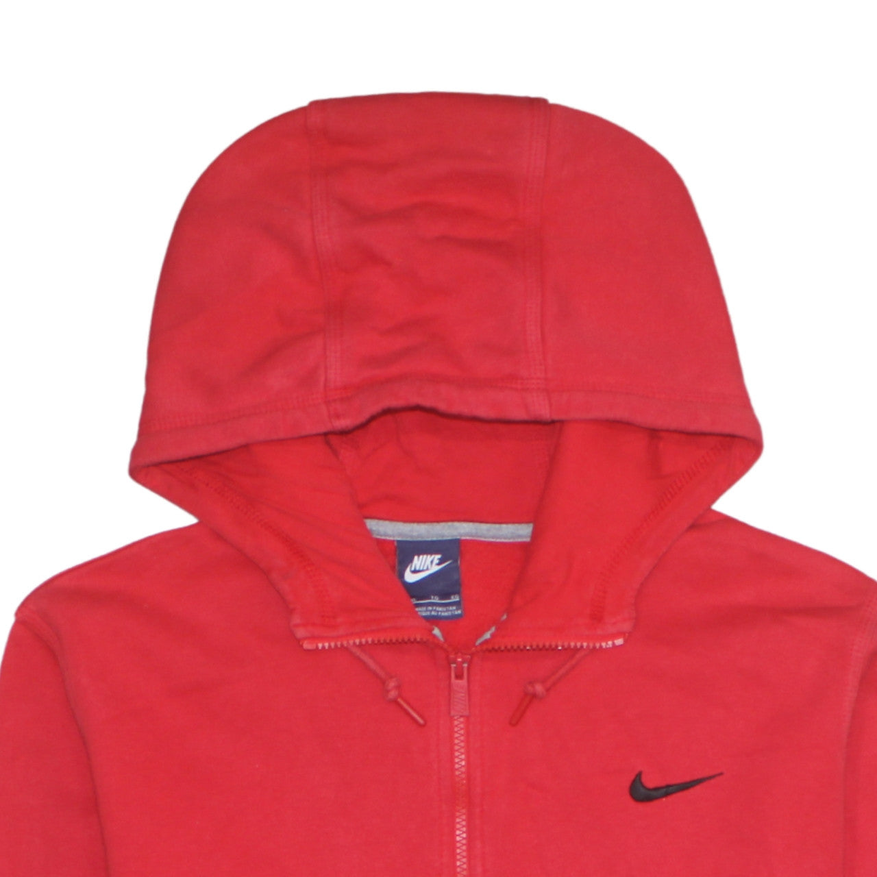Mens UK Size XL Nike Red Full Zip Hoodie