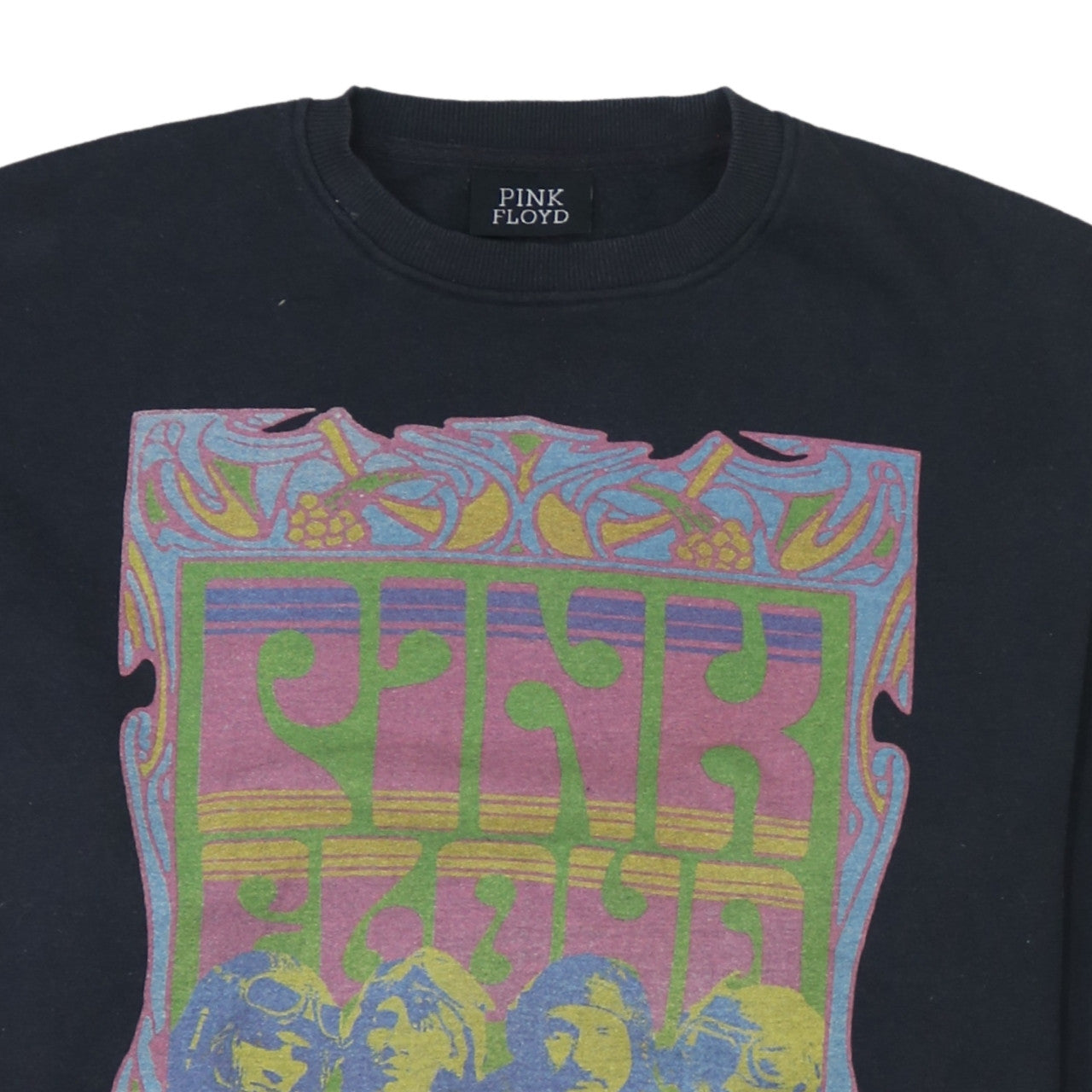 Womens UK Size 14 Pink Floyd Black Pullover Sweatshirt
