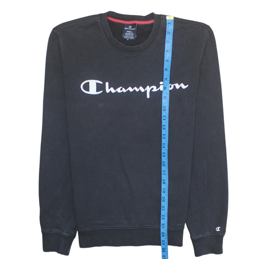 Mens UK Size S Champion Black Pullover Sweatshirt