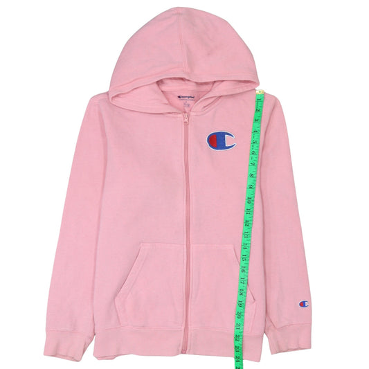 Womens UK Size XL Champion Pink Full Zip Hoodie