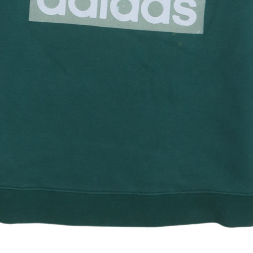 Womens UK Size 14 adidas Green Pullover Sweatshirt