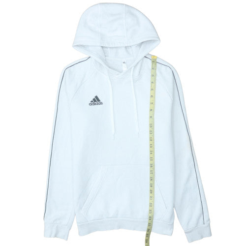 Mens UK Size S adidas White Pullover Hoodie