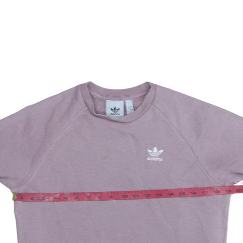 Womens UK Size XS adidas Purple Pullover Sweatshirt